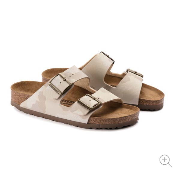 Birkenstock Arizona Birko-Flor Sandals in Desert Soil Camo Sand Size 38 - Picture 2 of 10